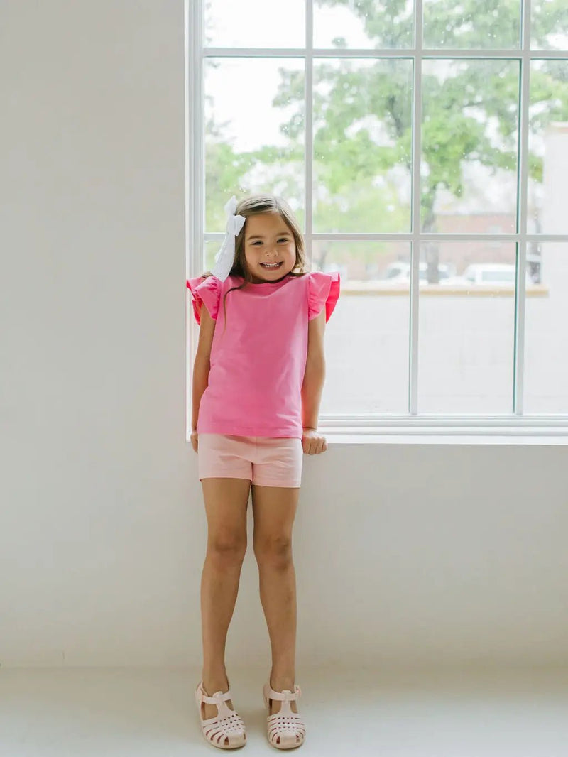 Ollie Jay Flutter Tee in Bubblegum - Flying Ryno