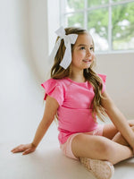 Ollie Jay Flutter Tee in Bubblegum - Flying Ryno