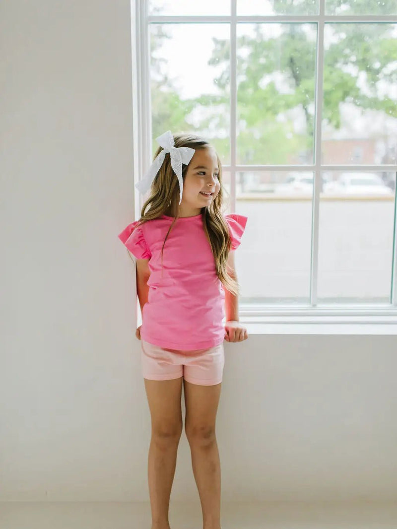 Ollie Jay Flutter Tee in Bubblegum - Flying Ryno