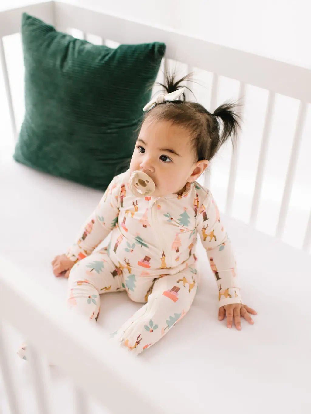 Ollie Jay Zippy Bamboo Baby Pajama in Nutcracker | Christmas - Flying Ryno