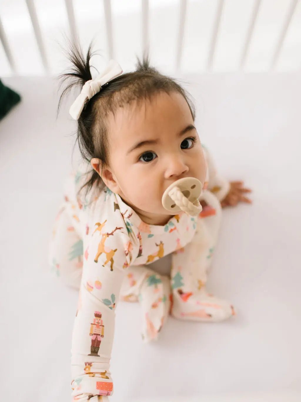 Ollie Jay Zippy Bamboo Baby Pajama in Nutcracker | Christmas - Flying Ryno