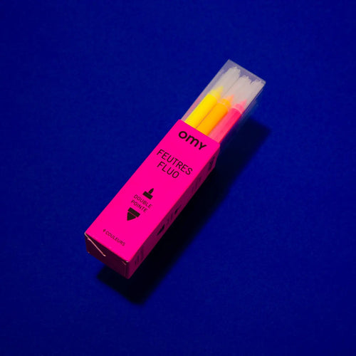 OMY 9 Kid's Neon Markers Set - Fluo! - Flying Ryno