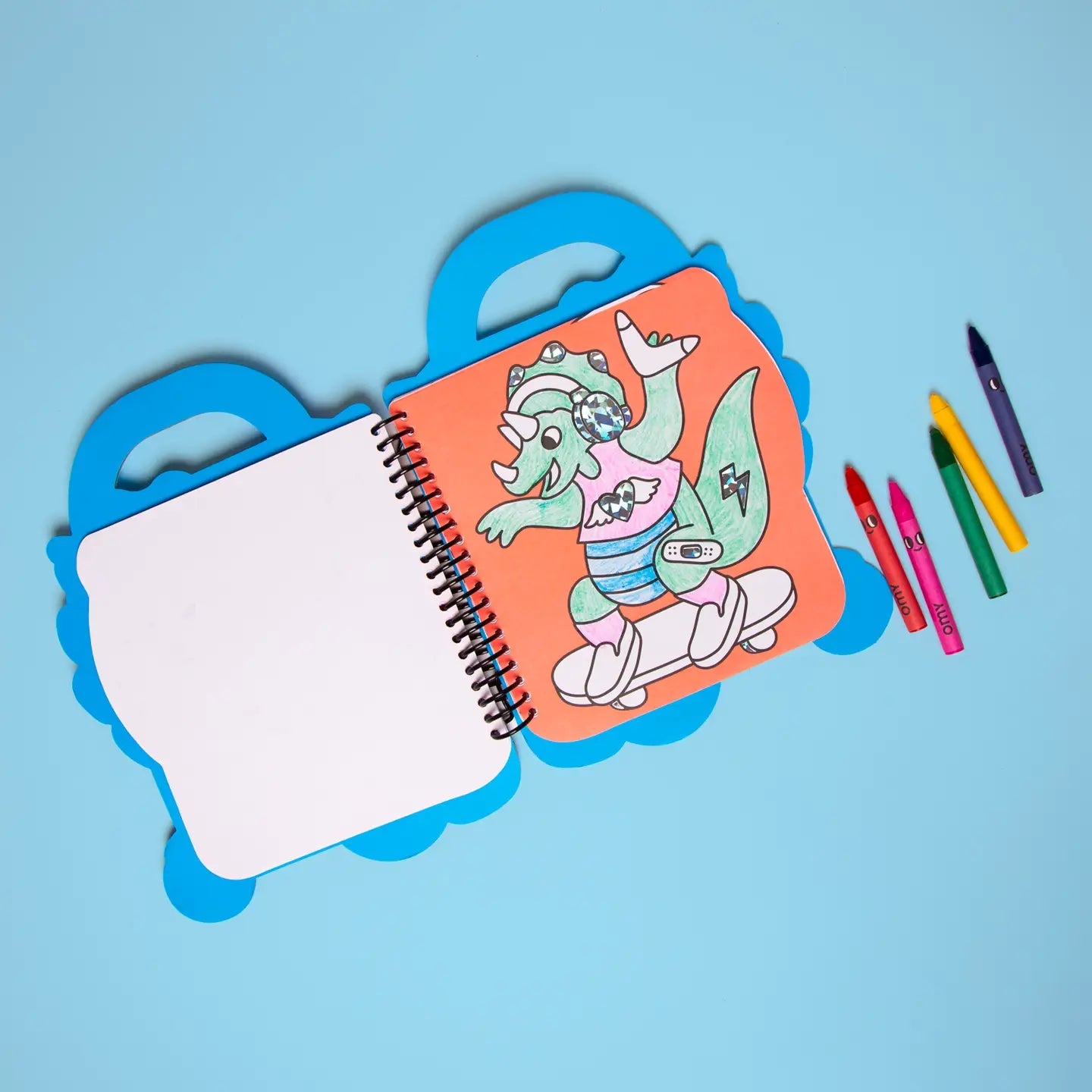 OMY Dino Super Coloring & Sticker Book - Flying Ryno