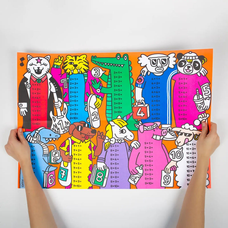 OMY Multiplication Poster OMY School - Flying Ryno