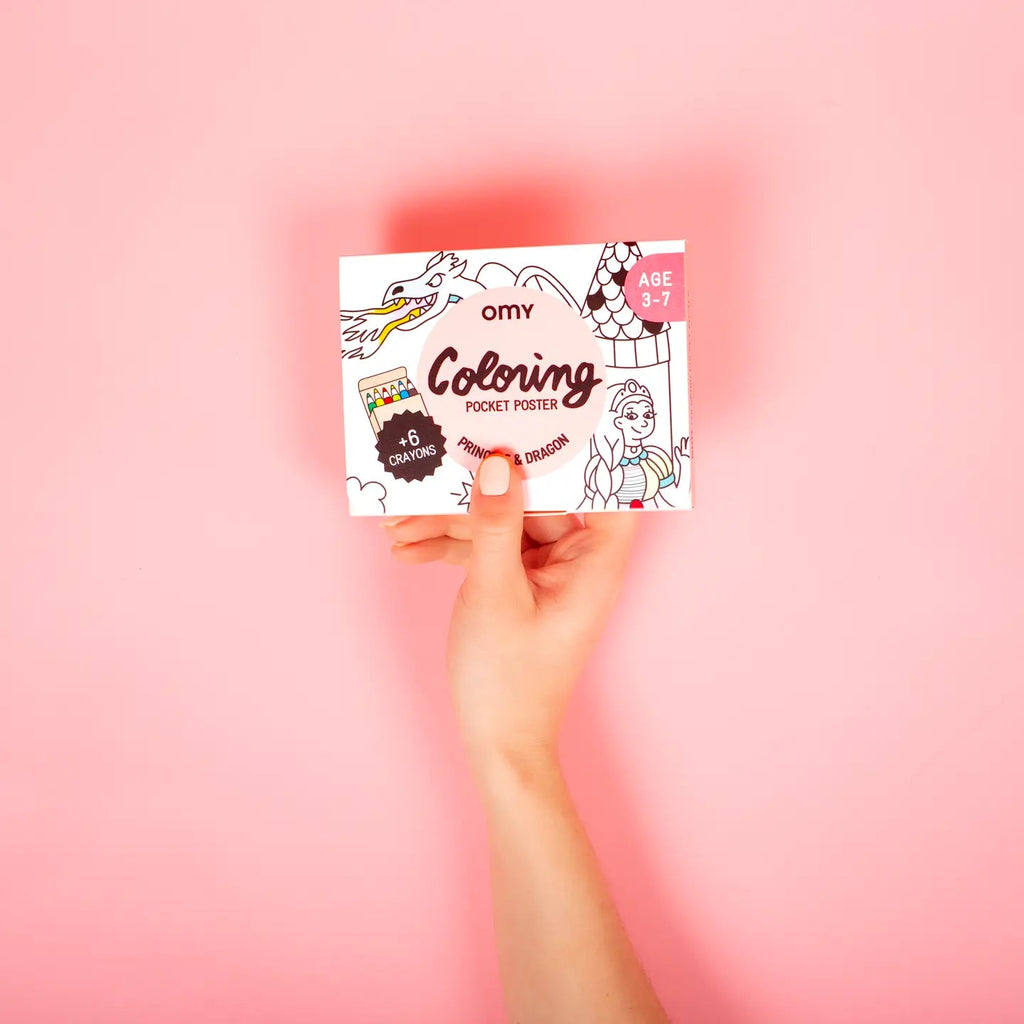 OMY Pocket Coloring of Princesses and Dragons - Flying Ryno