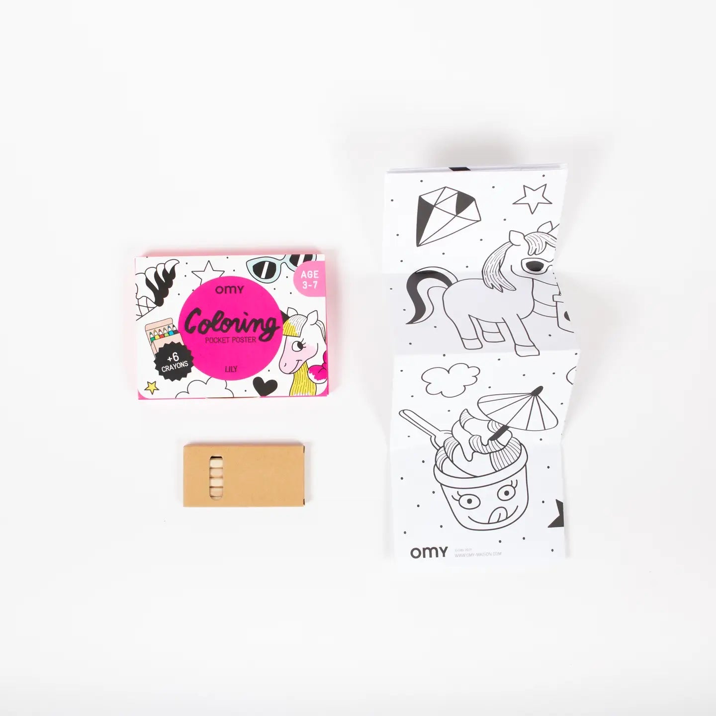 OMY Pocket Coloring of the Unicorn - Flying Ryno