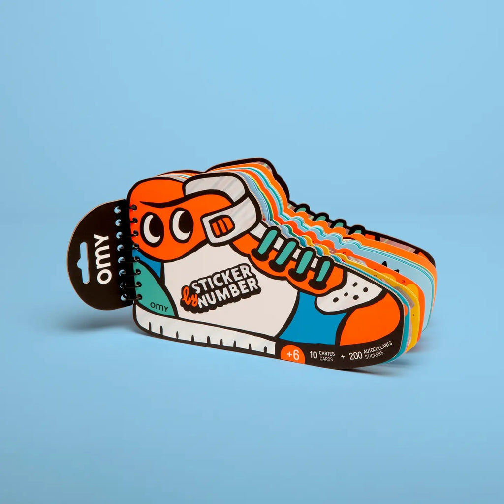 OMY Sticker By Number Book - Sneakers - Flying Ryno