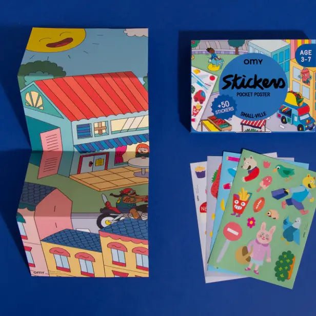 OMY Sticker Decor Pocket - Small Ville - Flying Ryno