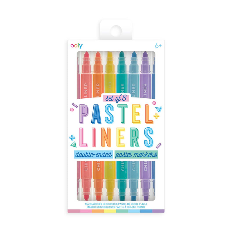 Ooly Pastel Liner Double Ended Markers - Flying Ryno