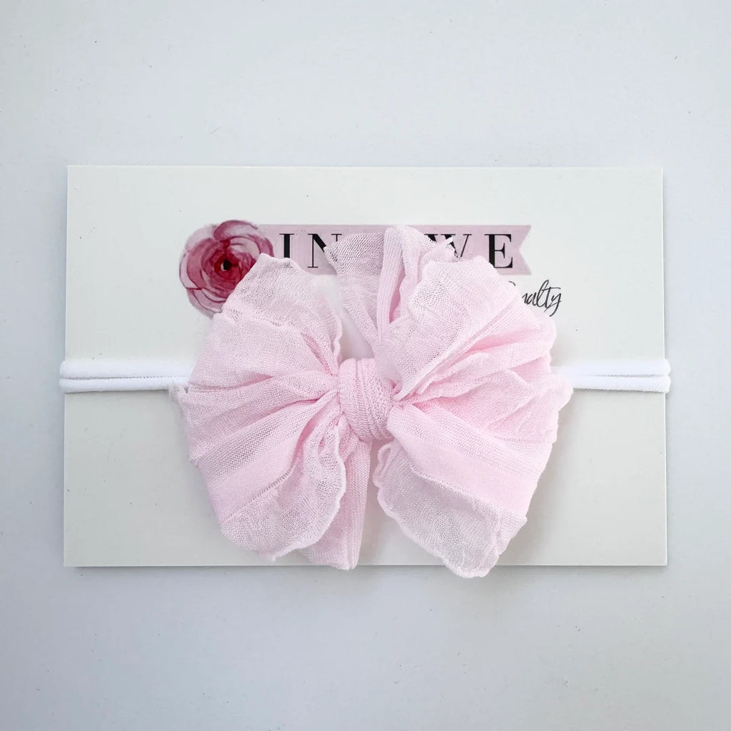 In Awe by Rockin' Royalty Mini Headband, Perfect Pink