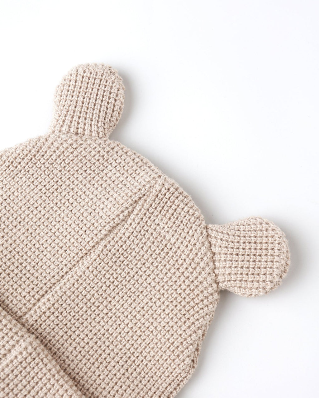 Quincy Mae Baby Bear Beanie, Oat - Flying Ryno