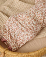 Quincy Mae Bamboo Baby Gown + Hat Set, Bloom - Flying Ryno