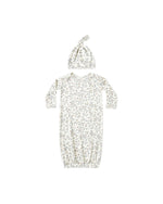 Quincy Mae Bamboo Baby Gown + Hat Set, Woodland - Flying Ryno
