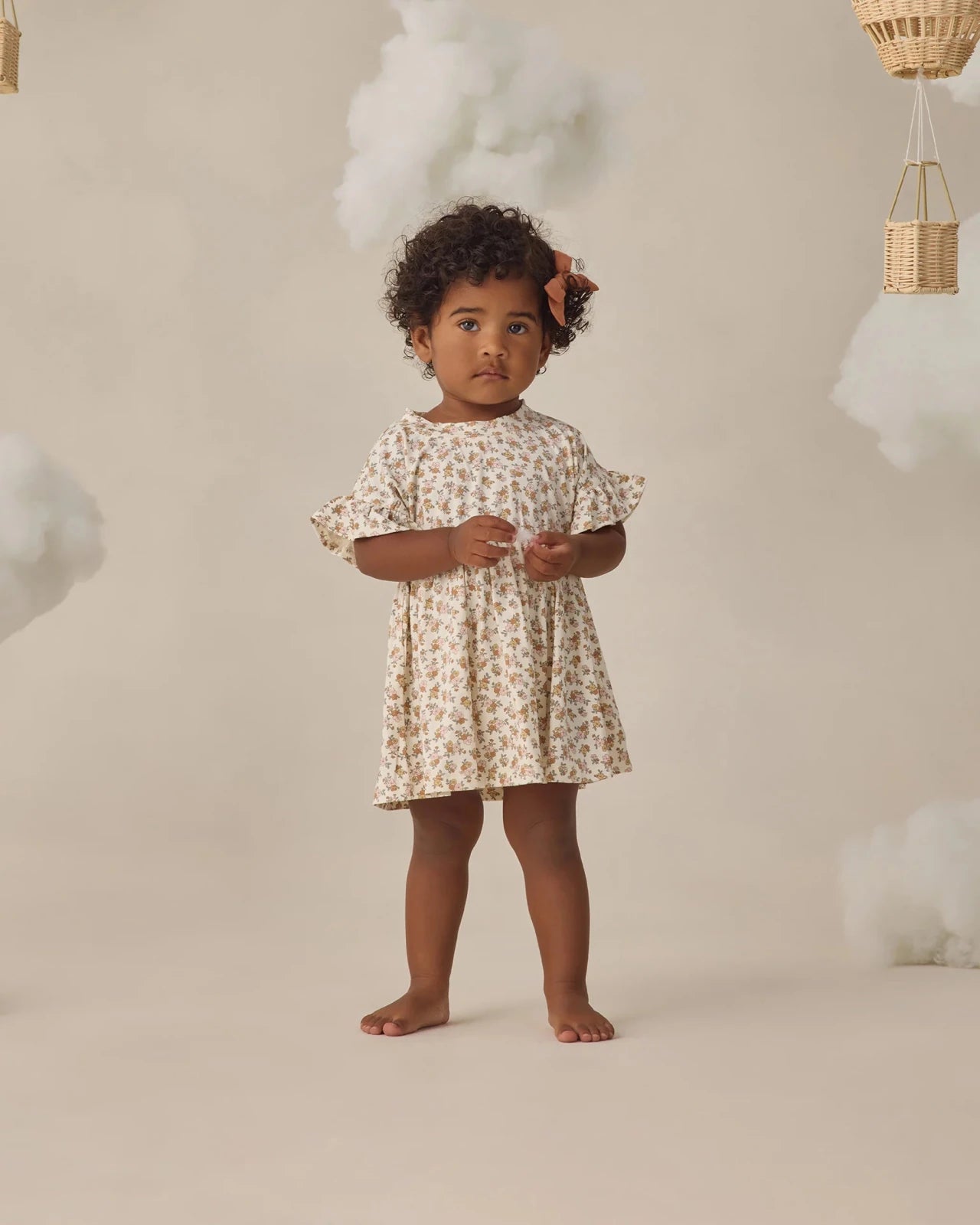 Quincy Mae Bamboo Babydoll Dress, Wildflower - Flying Ryno