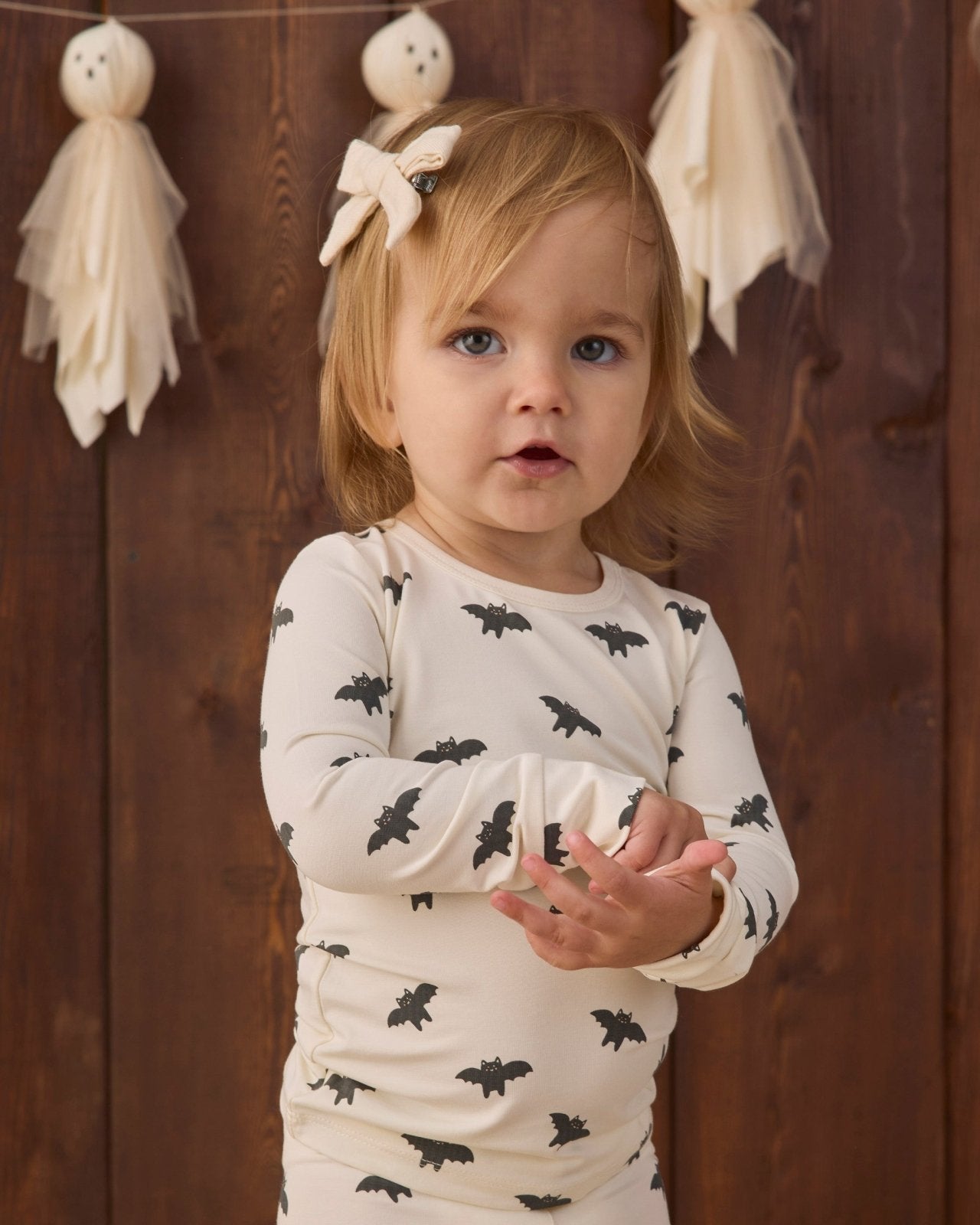 Quincy Mae Bamboo Pajama Set, Bats - Flying Ryno