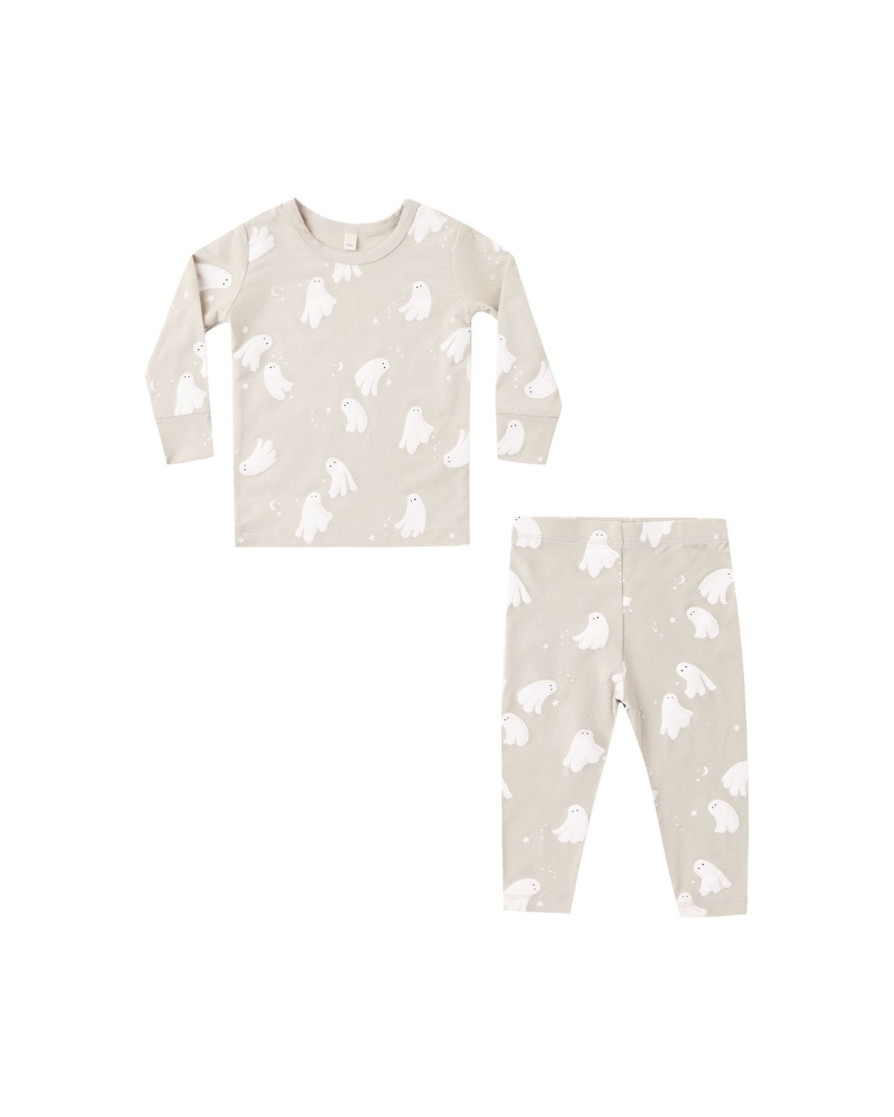 Quincy Mae Bamboo Pajama Set, Dancing Ghosts - Flying Ryno