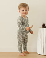 Quincy Mae Bamboo Pajama Set, Forest Check - Flying Ryno
