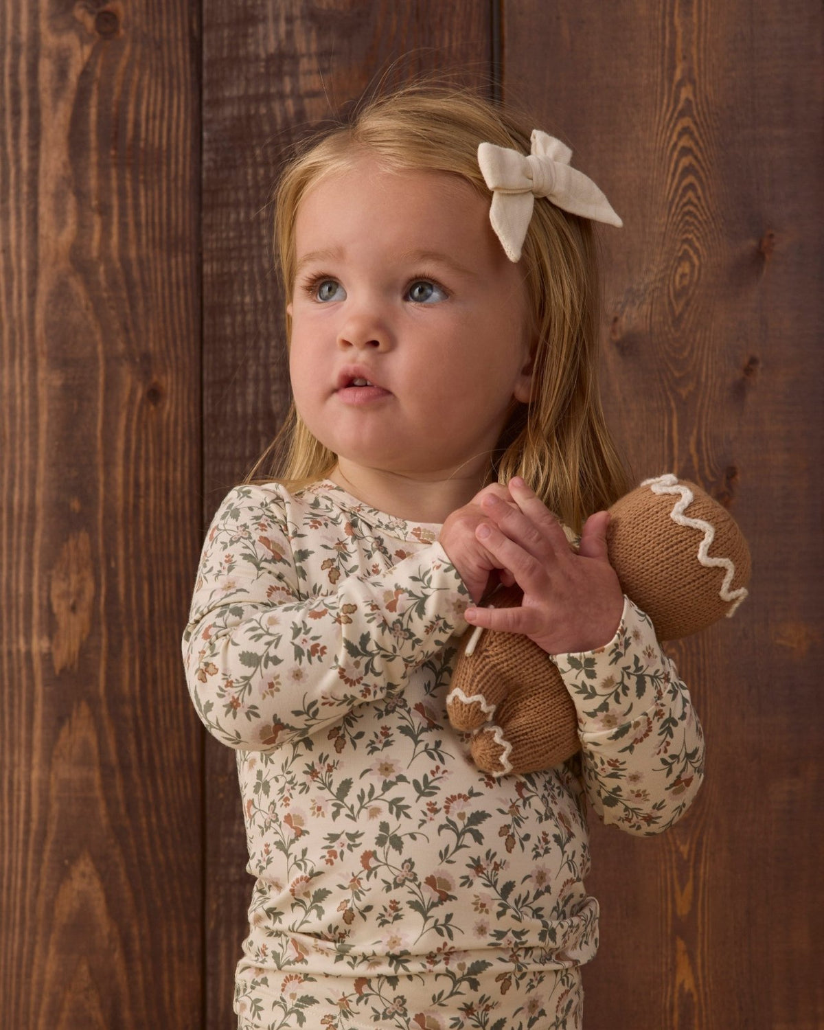 Quincy Mae Bamboo Pajama Set, Holiday Floral - Flying Ryno