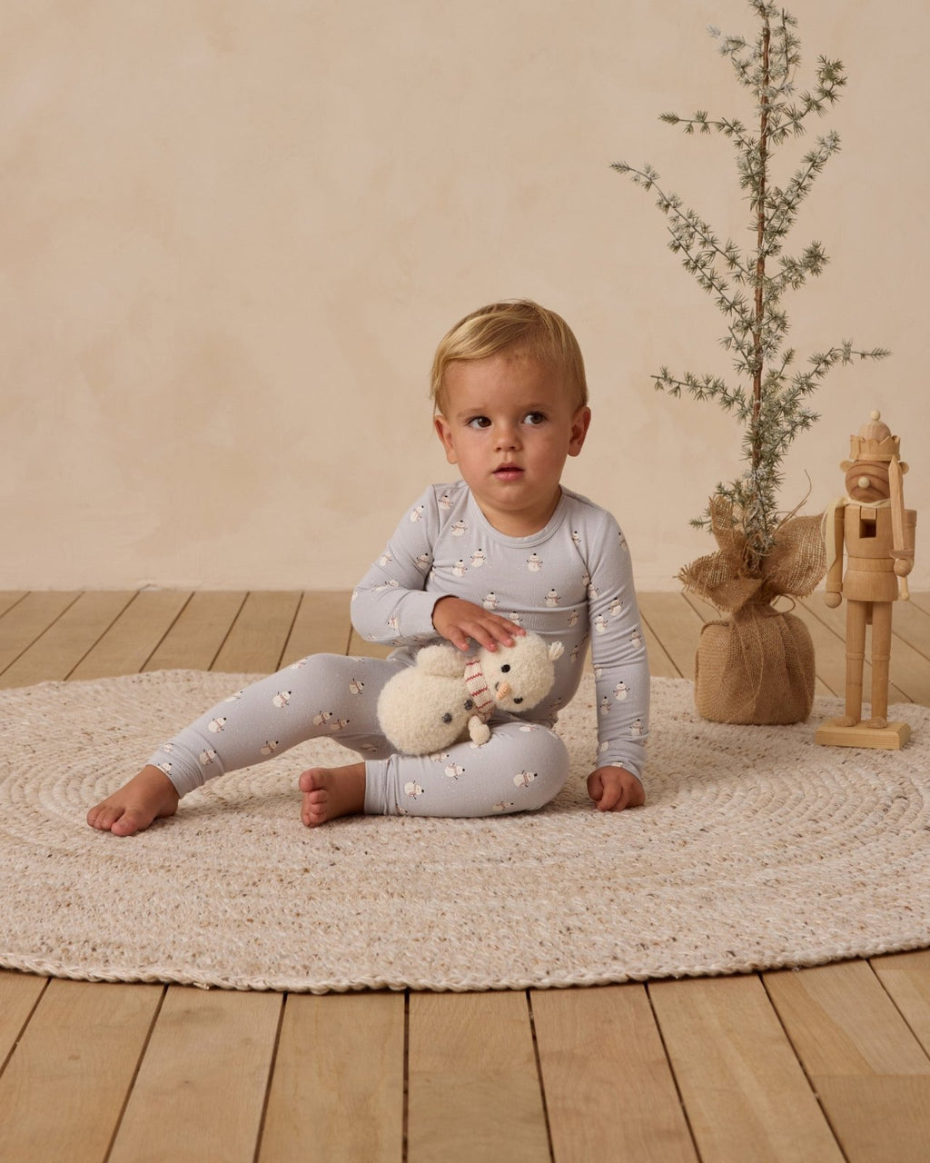 Quincy Mae Bamboo Pajama Set, Snowmen - Flying Ryno