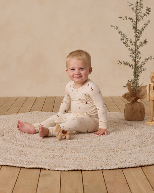 Quincy Mae Bamboo Pajama Set, Winter Wonderland - Flying Ryno