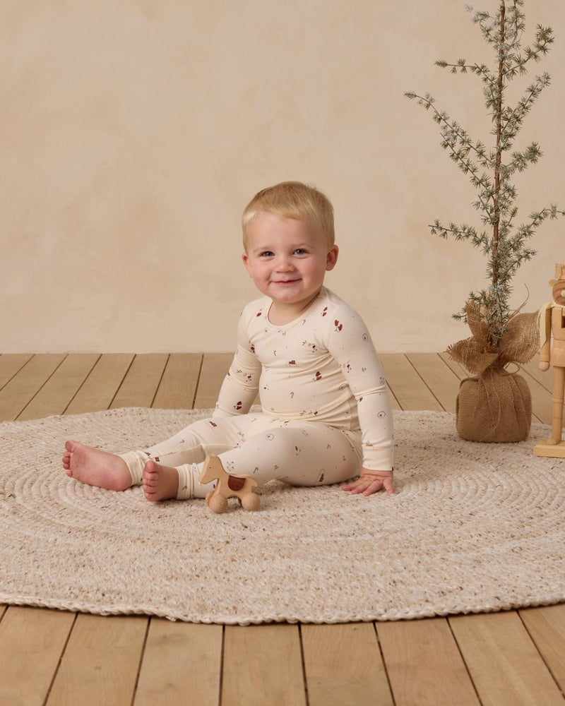Quincy Mae Bamboo Pajama Set, Winter Wonderland - Flying Ryno