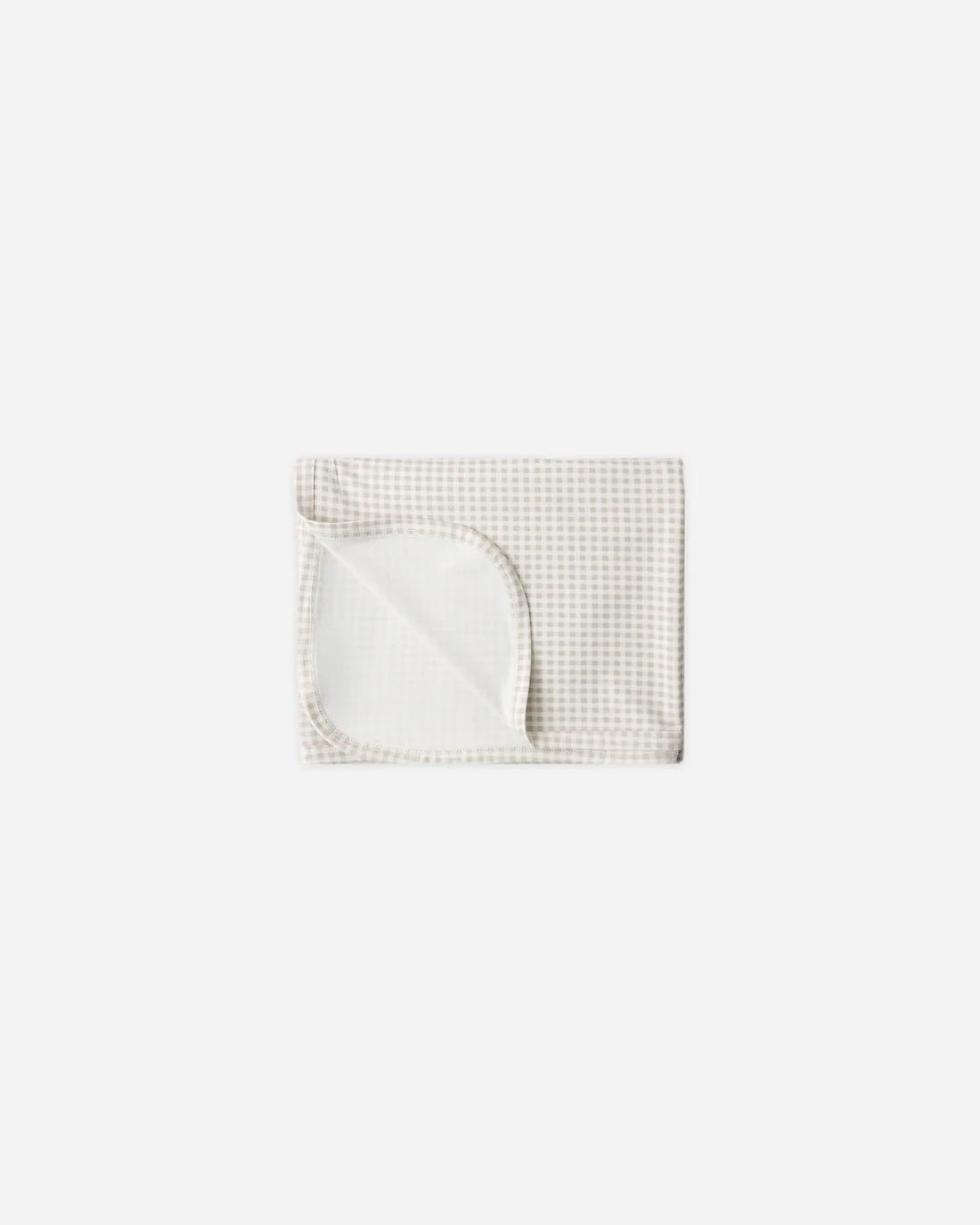 Quincy Mae Bamboo Swaddle, Oat Gingham - Flying Ryno