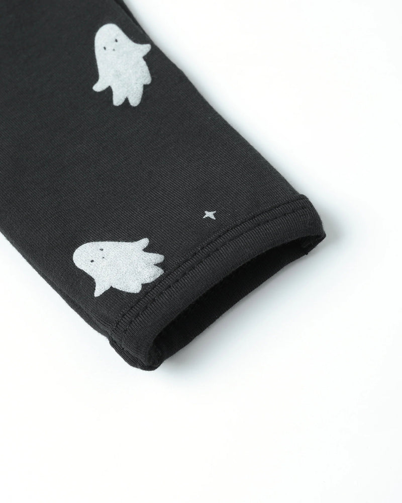 Quincy Mae Bamboo Zip Footie, Ghosts - Flying Ryno