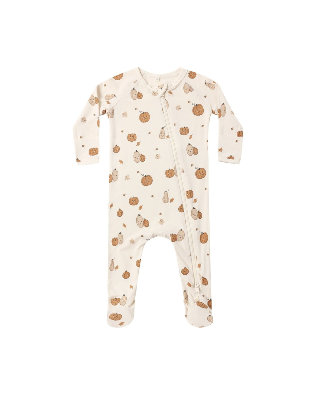 Quincy Mae Bamboo Zip Footie, Harvest Friends - Flying Ryno