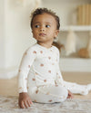 Quincy Mae Bamboo Zip Footie, Pumpkins - Flying Ryno
