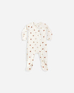 Quincy Mae Bamboo Zip Footie, Pumpkins - Flying Ryno