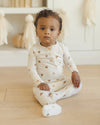 Quincy Mae Bamboo Zip Footie, Pumpkins - Flying Ryno