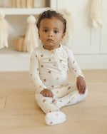 Quincy Mae Bamboo Zip Footie, Pumpkins - Flying Ryno