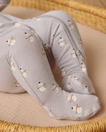 Quincy Mae Bamboo Zip Footie, Snowmen - Flying Ryno