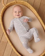 Quincy Mae Bamboo Zip Footie, Snowmen - Flying Ryno