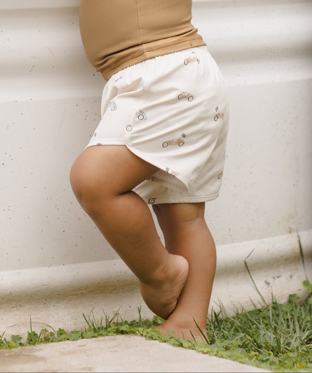 Quincy Mae Boys Swim Short, Race Car - Flying Ryno