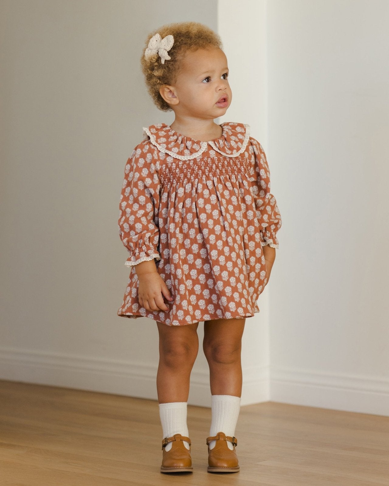 Quincy Mae Callie Dress, Holiday Fleur - Flying Ryno