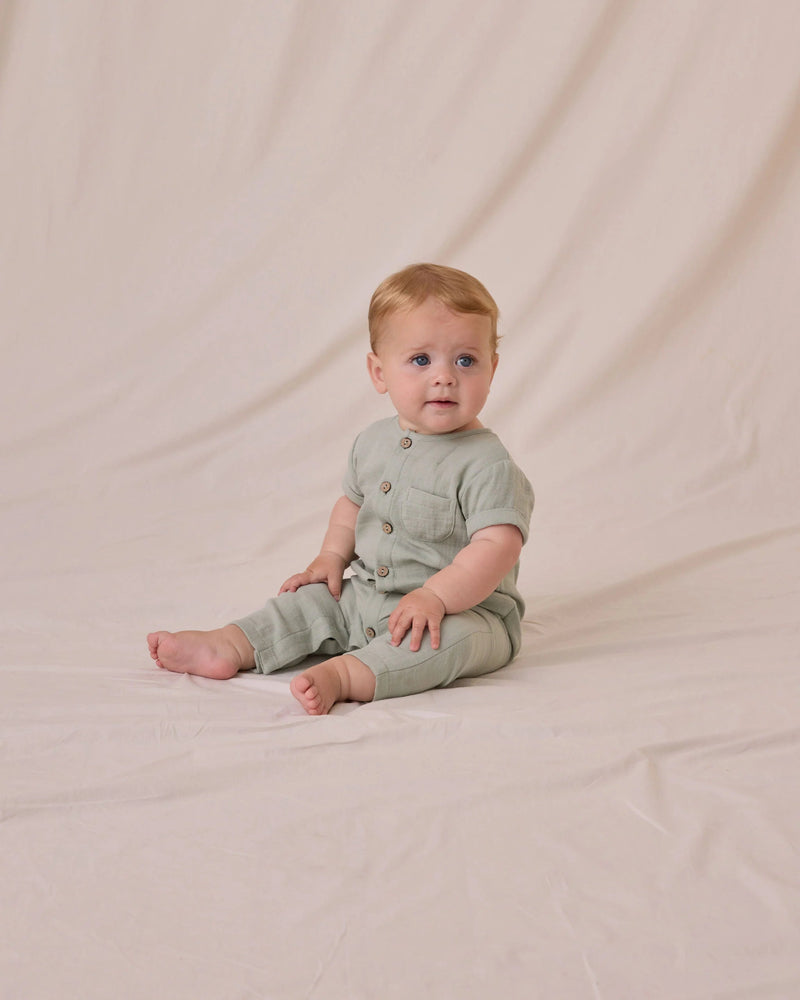 Quincy Mae Charlie Jumpsuit, Sage - Flying Ryno