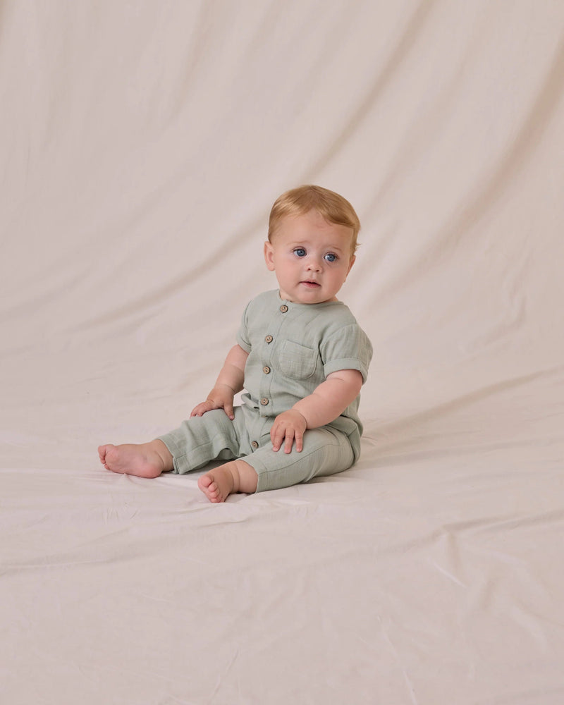 Quincy Mae Charlie Jumpsuit, Sage - Flying Ryno