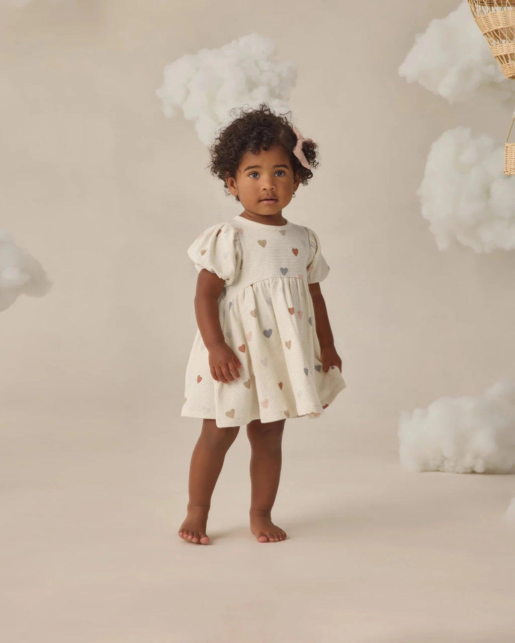 Quincy Mae Darla Dress, Confetti Hearts - Flying Ryno