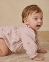 Quincy Mae Eden Romper, Bows - Flying Ryno