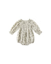 Quincy Mae Eden Romper, Green Floral - Flying Ryno