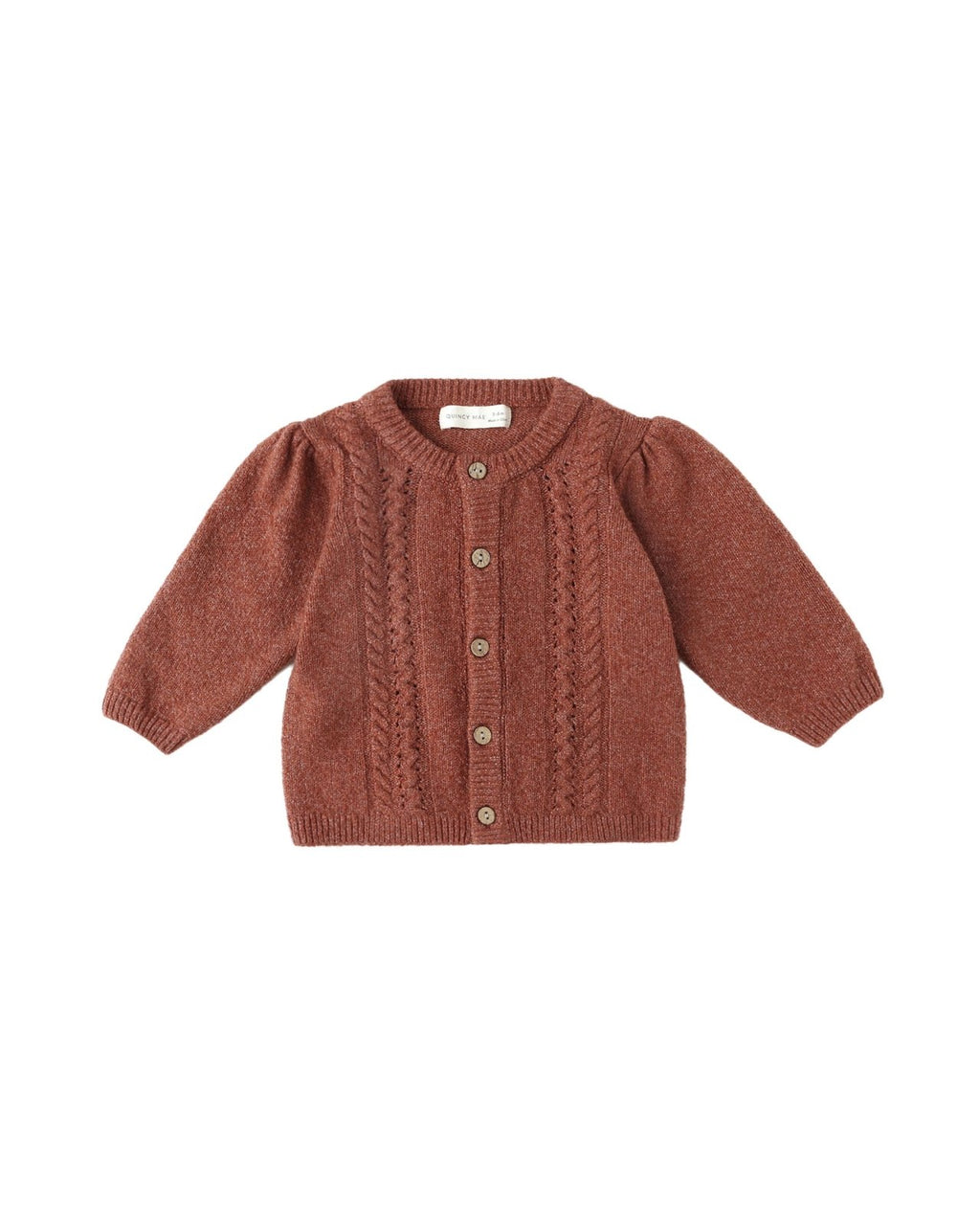 Quincy Mae Holly Cardigan, Cranberry - Flying Ryno