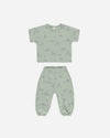 Quincy Mae Jersey Tee and Pant Set, Dino - Flying Ryno