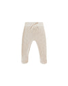 Quincy Mae Knit Wrap Top and Footed Knit Pant Set, Oat - Flying Ryno