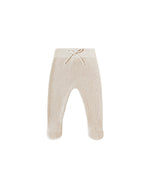 Quincy Mae Knit Wrap Top and Footed Knit Pant Set, Oat - Flying Ryno