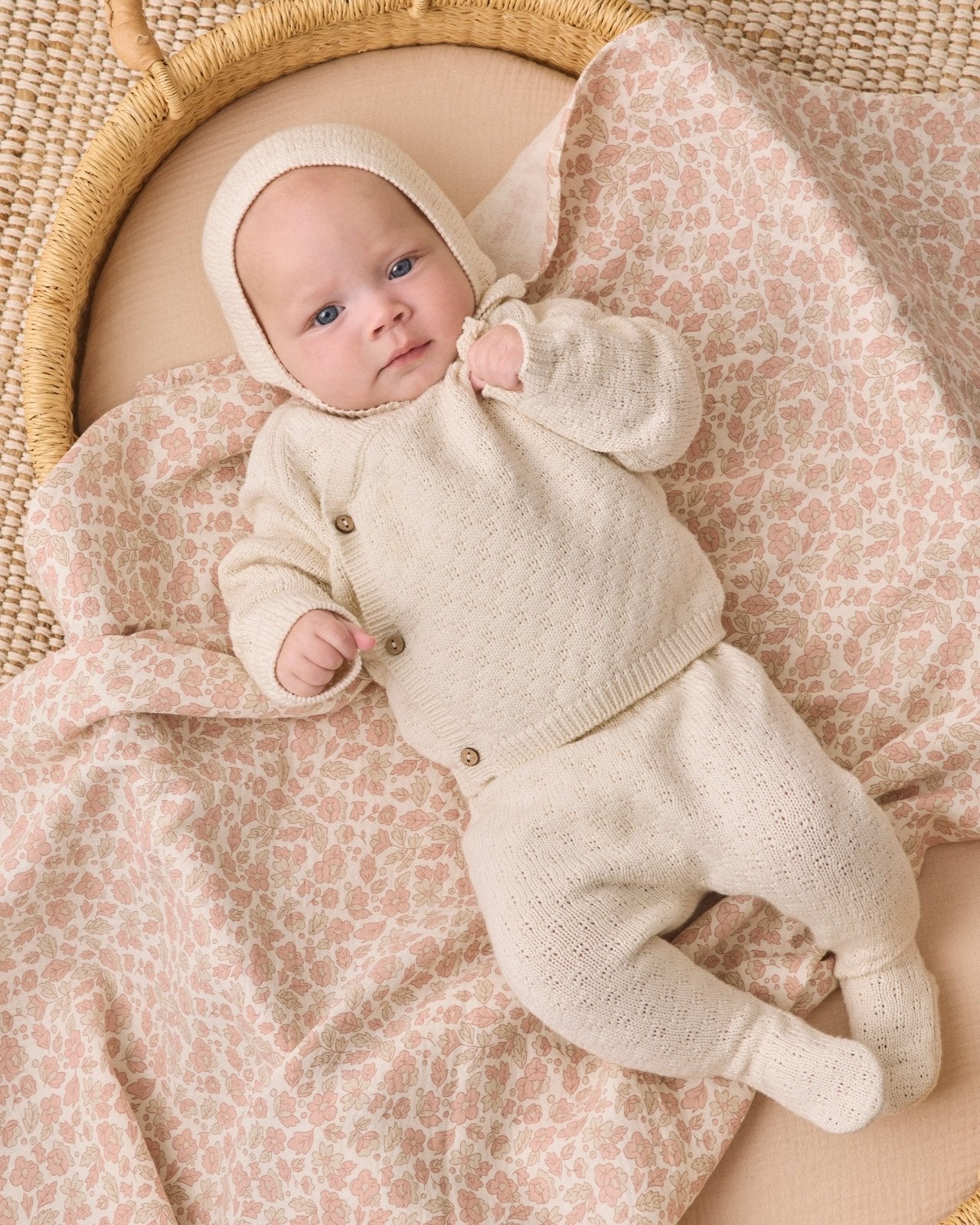 Quincy Mae Knit Wrap Top and Pant Set, Natural - Flying Ryno