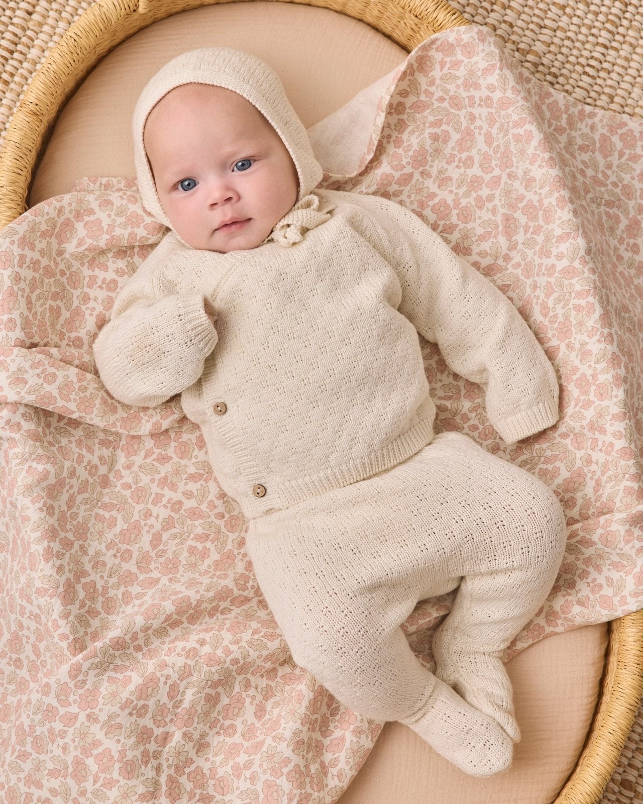 Quincy Mae Knit Wrap Top and Pant Set, Natural - Flying Ryno