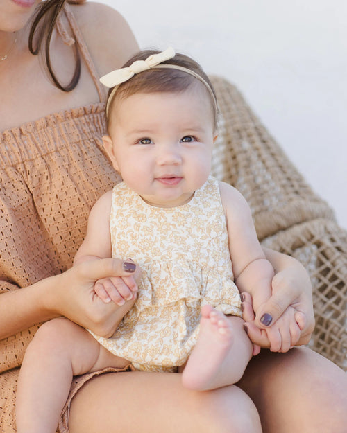 Quincy Mae Little Knot Headband, Yellow - Flying Ryno