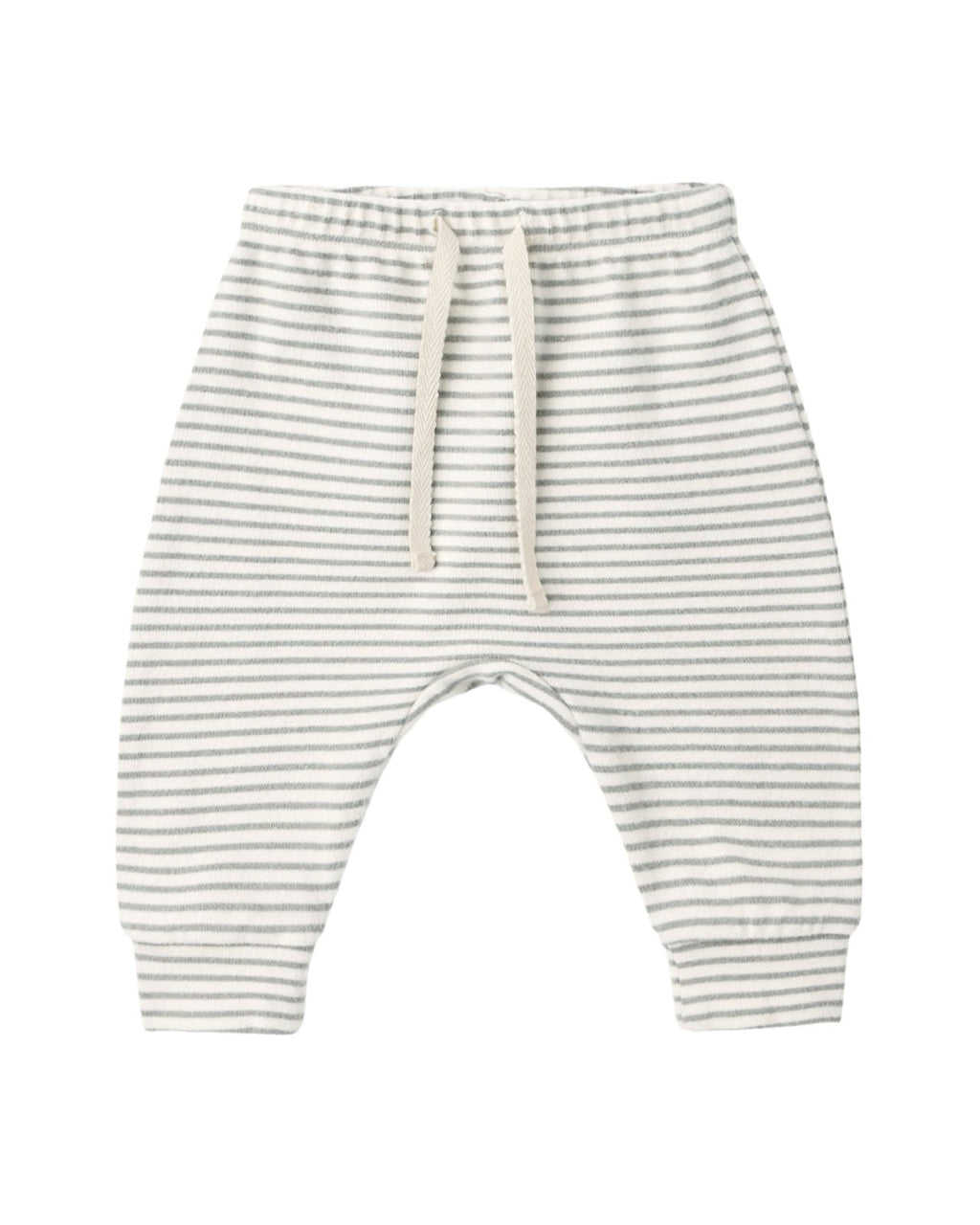 Quincy Mae Long Sleeve Tee and Drawstring Pant Set, Laurel Microstripe - Flying Ryno