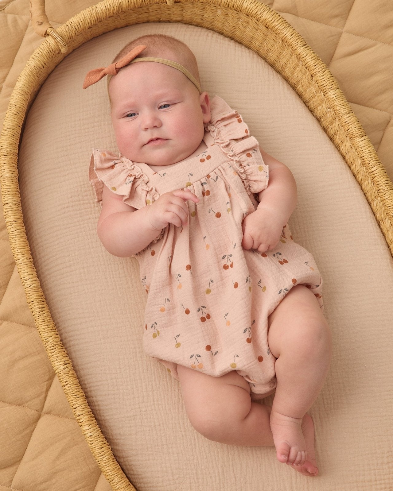 Quincy Mae Maya Romper, Cherries - Flying Ryno